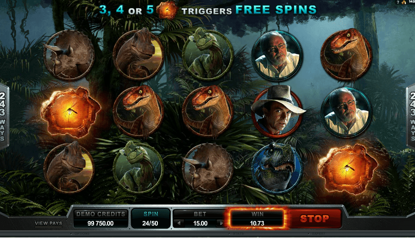 Jurassic Park Slot Game